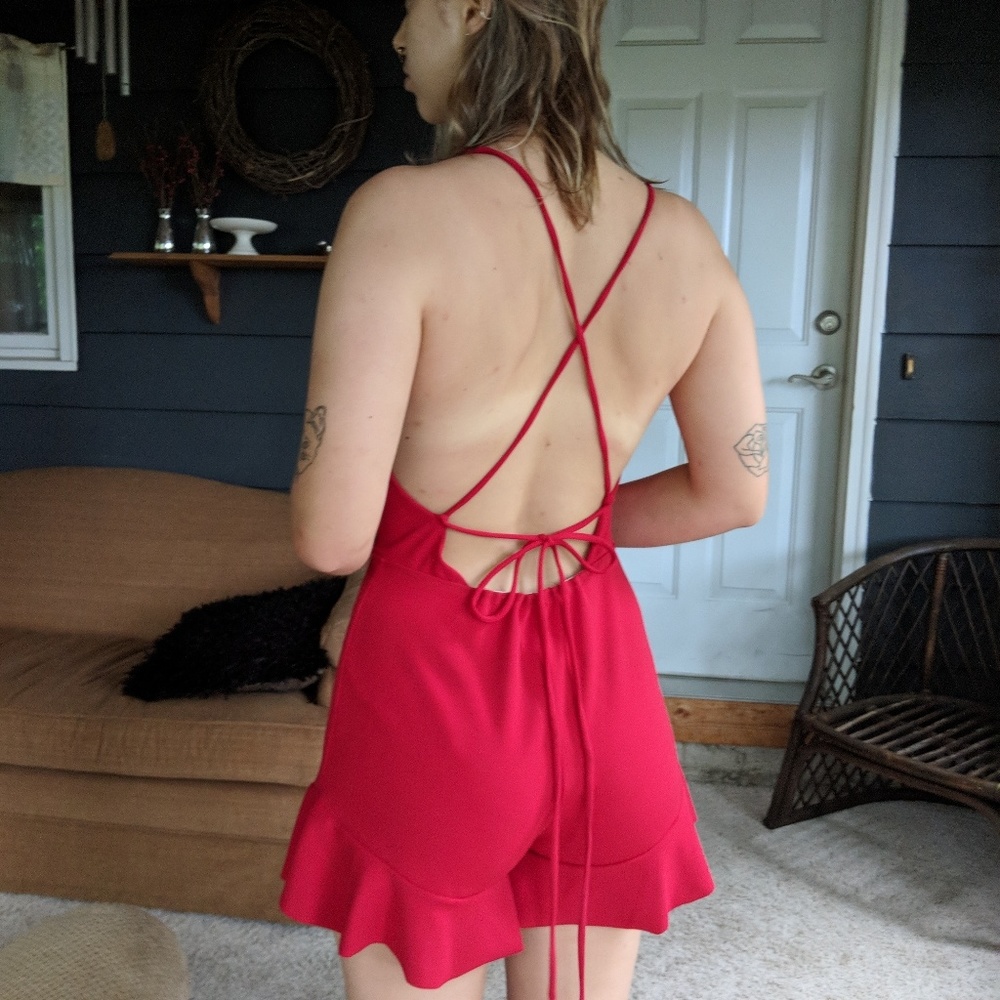 Red romper